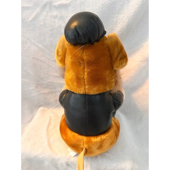 Shalom NWT Coyote Plush Faux Leather Jacket Hat Boots Stuffed Animal - Picture 7 of 8